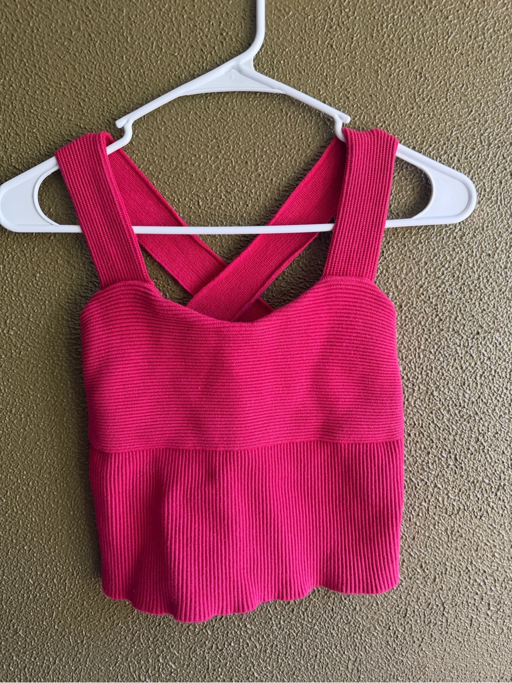 Abercrombie & Fitch Hot Pink Ribbed Tank
